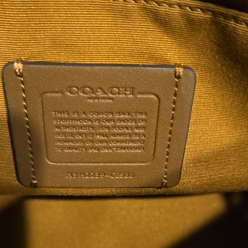 Coach Tan Print Crossbody Bag - Picture 6 of 8